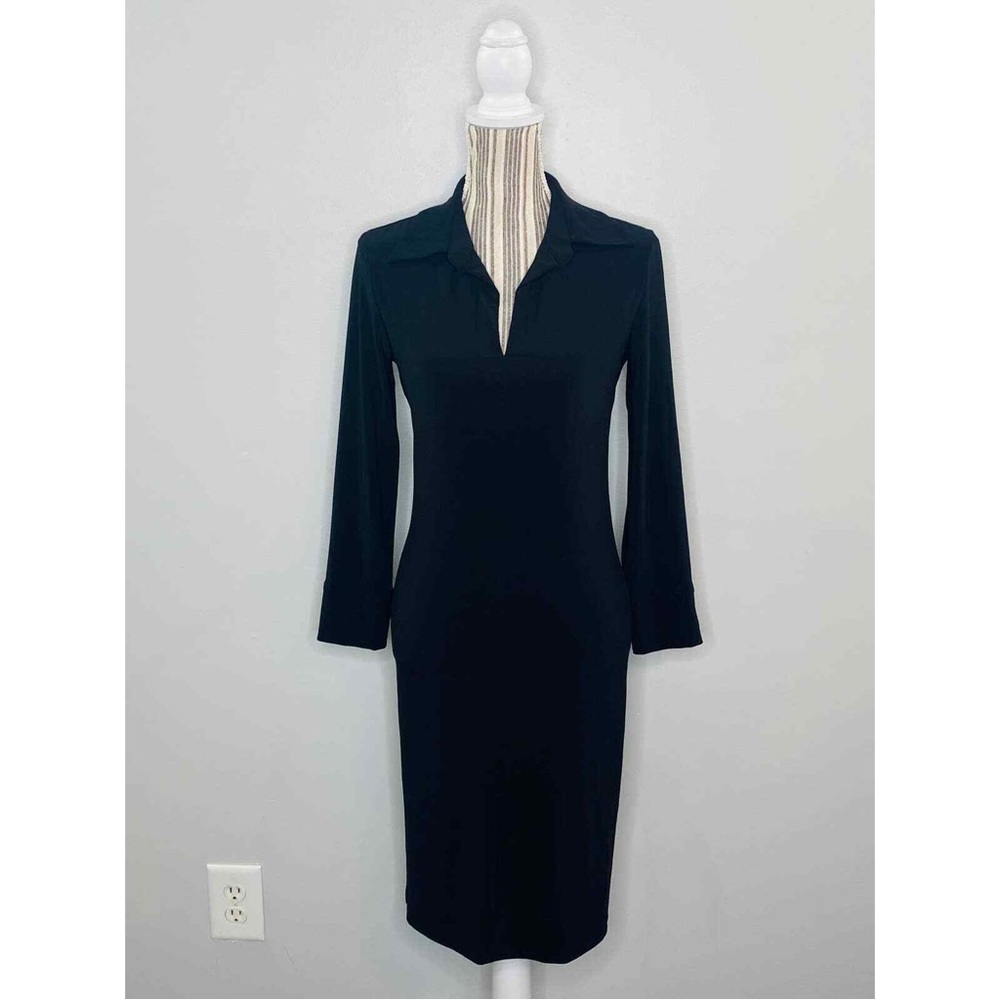 Norma Kamali Kulture Black Jersey Midi Dress Women